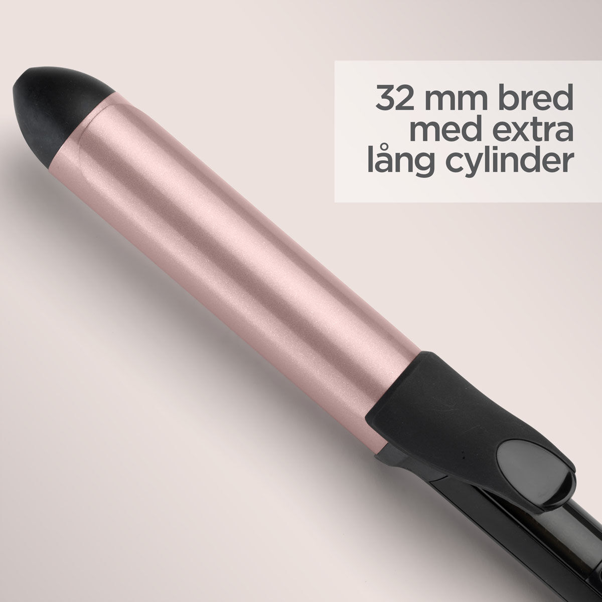 32 mm bred med extra l&aring;ng cylinder